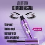 FASHION COLOUR Volume Max Ultra Curl Mascara | Volumizing | Smudge Resistant, Water Resistant | Extreme Volume | Lengthening Mascara for Eyes | Jet Black Colour | Lightweight | 8ml - Fast UK Delivery - Image 4