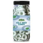 Organic Bites Mint Candy With Hole (Hole Mint Candy) Sugar Bolied Mint Candy- 400 gm (200 gm X 2 Jar) - Fast UK Delivery - Image 2