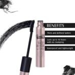Glam 21 HD Dense Mascara, With Petite Brush, Thermal Sensitive Technology, Smudge Proof, Water Proof, Voluminous Eyelashes, 16 Hours Long-wear (Black) - Fast UK Delivery - Image 4