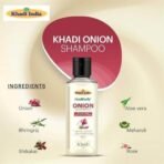 Healthally Khadi Herbal Onion Shampoo - 400 ML | Dandruff,Hair Breakage,Hair Fall Control Shampoo For Men Woman Hair Nourishment | Paraben/Sulphate Free - Fast UK Delivery - Image 4