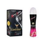 KamaSutra Longlast Condom 12's and Personal Strawberry Lubricant Gel 50ml (Set of 2) - Fast UK Delivery