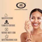 Fashion Colour Cream + Oil-Free Waterproof Foundation | Semi Matte Finish With 20 Spf | Oil Free | Hydrating Liquid Foundation | 18Hr Long Wear | Creamy formula | 3 Variants | Medium Coverage | 30ml | Warm Amber - Fast UK Delivery - Image 5