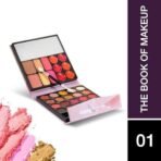 Hilary Rhoda The Book of Makeup | 20 Eyeshadows | 2 Highlighters | 2 Blushes | 2 Contours | 6 Cream Lip Glosses | Dual Ended Brush | Long Lasting | Blends Easily- 23.4g (Shade 1) - Fast UK Delivery - Image 3