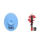 Glam 21 Silicone Face Cleanser Scrubber (Small) Lip Seduction Non- Transfer Crayon Lipstick| Lightweight & Longlasting|Creamy Matte Formula - 2.8gm|Naughty Red|03 - Fast UK Delivery