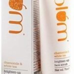 Plum Chamomile & White Tea Brighten Up Face Scrub | Gentle Exfoliation & De-tanning | For Normal, Combination Skin | 75ml - Fast UK Delivery