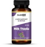 Healthally Ayurvedic Milk Thistle Liver Detox Capsule,Fatty Liver Cleanser Medicine Supplement(500 MG),Silybum Marianum Kutki Liver Care Capsule Strengthens liver Health Function - 60 Capsule - Fast UK Delivery - Image 2