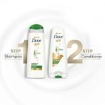 Dove Hair Fall Rescue Shampoo 1 L, For Damaged Hair, Hair Fall Control for Thicker Hair - Mild Daily Anti Hair Fall Shampoo for Men & Women (Pack of 2) - Fast UK Delivery - Image 7