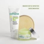 mCaffeine Green Tea Night Hydration Routine | Vitamin C | Dirt Removal, Moisturization | Face Wash, Night Gel | All Skin | Paraben & SLS Free - Fast UK Delivery - Image 5