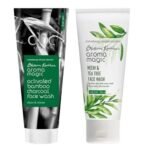 Aroma Magic Activated Bamboo Charcoal Face Wash, 100ml and Aroma Magic Neem And Tea Tree Face Wash, 100ml - Fast UK Delivery - Image 2