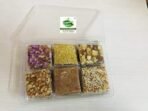 Organic Bites Assorted Premium 6 in 1 Chikki Box - Dry Fruit Chikki, Rose Petal Cashewnut (Kaju) Chikki,Sesame Seed (Til) Chikki, Peanut & Jaggery Chikki, Peanut & Sesame Seed (Til) Chikki and Coconut Chiki (Chikki Combo Pack of 6 in 1) -500 gm - Fast UK Delivery - Image 4
