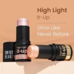 Swiss Beauty High Light It-Up Highlighter | With Vitamin E & Jojoba Complex | Instant Radiant Glow | Long-Lasting | Creamy & Blendable | Twist-Up Format | Shade- Golden Hour, 8g - Fast UK Delivery - Image 3