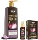 WOW Skin Science Onion Black Seed Hair Oil 50 ml & Onion Oil Shampoo 1 Litre With Red Onion Seed Oil Extract 50 ml - Fast UK Delivery - Image 2