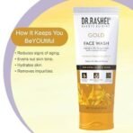 DR.RASHEL Gold Face Wash Lighten the Complexion with Licorice Extract with No Parabens, SLS, Silicones & Colour (100 ml) - Fast UK Delivery - Image 6