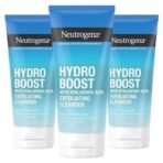 Neutrogena Hydro Boost Gentle Exfoliating Facial Cleanser with Hyaluronic Acid, Non-Comedogenic Oil-, Soap- & Paraben-Free Daily Face Wash, 5 oz (Pack of 3) - Fast UK Delivery - Image 4