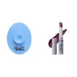 Glam 21 Silicone Face Cleanser Scrubber (Small) Long Lasting Non-Transfer Lipstick|Creamy Matte Formula - 2.8gm|Mauve Meah-13 - Fast UK Delivery