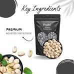 Fruitri Premium Pistachios Nut, Roasted and lightly Salted, 100% Pure Natural Irani Pista, 500g - Fast UK Delivery - Image 4