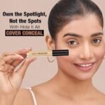 Hilary Rhoda Hide It All Cover Conceal | Conceals Masks, Scars & Dark Circles | High Coverage Concealer | With Shea Butter | Matte Finish | Cruelty-Free & Vegan (Neutral - Shade 3, 3.7ml) - Fast UK Delivery - Image 4