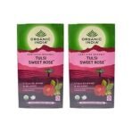 Organic India Tulsi Sweet Rose 25 Tea Bags- (Pack of 2) - Fast UK Delivery - Image 2