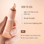 mCaffeine Brightening & Colour Corrector Tinted Under Eye Cream with 2% Vitamin C + Ferulic Acid | SPF 30+ PA++++| Reduces & Conceals Dark Circles | Instantly Brightens | UV Protection | Orange - 15ml - Fast UK Delivery - Image 7