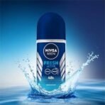 NIVEA MEN Fresh Active 50ml Deo Roll On | With Fresh Ocean Extracts| 72 H Freshness| 0% Alcohol | Dermatologically Approved & Paraben Free Formula - Fast UK Delivery - Image 3