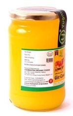 Yugmantra Organic Foods -100 % Natural Pure & Aromatic Desi Gir Cow Ghee -Traditional Churned with Bilona Method | Premium Ghee| Diet Friendly | No Added Additives | A2 Danedar Desi Ghee | Immunity Booster -650 ml Premium Glass Bottle - Fast UK Delivery - Image 3