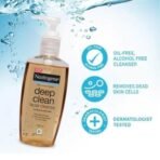 Neutrogena Deep Clean Gentle Facial Cleanser | 2x Glycerin & Cleansing Agent | Alcohol-Free | Dermatologist Tested | Normal to Oily Skin | For Men and Women | 200ml - Fast UK Delivery - Image 4