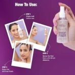 Hilary Rhoda Shimmer Stay Makeup Fixer | Infused with Aloe Vera | Cruelty-Free & Vegan | Keeps Makeup Intact | Hydrates, Soothes & Refreshes Skin | 80ml - Fast UK Delivery - Image 7