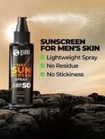 Beardo Max Sunscreen SPF 50 & PA+++ Spray for Men | Non-greasy Sunscreen for Men | Easy Application Sunscreen Spray | Sunscreen For Oily Skin | UVA UVB Protection | 50ml - Fast UK Delivery - Image 4