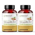 Rooted Ashwagandha Root Capsules (5% Withanolides), Pure Extract | Supports Stress, Anxiety Relief, Energy & Immunity | 60 Caps, 500 Mg Each(Pack Of 2) - Fast UK Delivery - Image 2