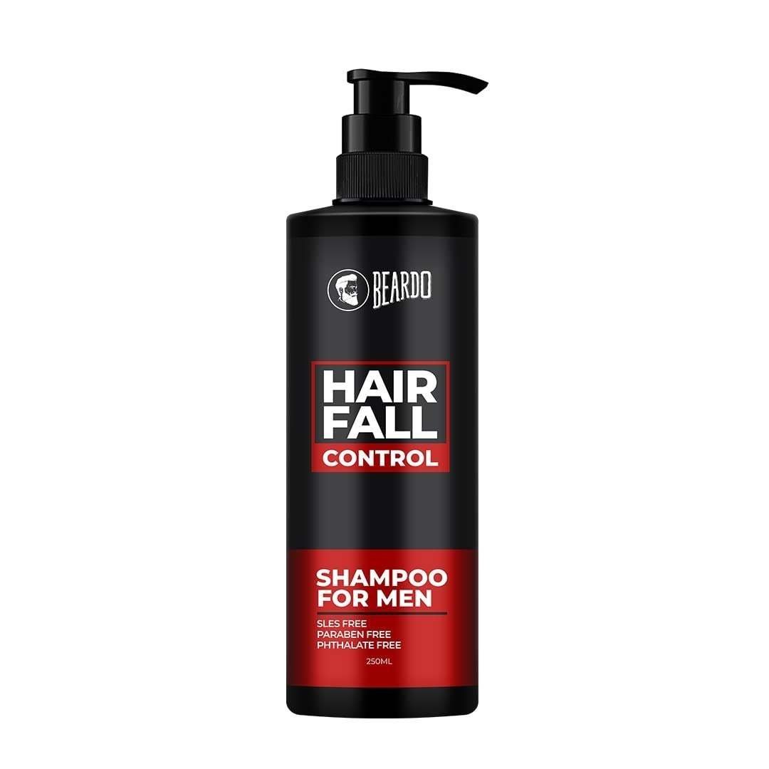 uk41YWk20oFTL-1-1.jpg Beardo Hair Fall Control Shampoo For Men, 250 ml | Shampoo For Men With The Goodness Of Amla, Rosemary Oil, Aloe Vera and Brahmi | Strong Hair Shampoo - Fast UK Delivery - Image 1