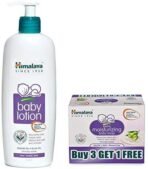 Himalaya Baby Lotion (400ml) & Himalaya Extra Moisturizing Baby Soap (75g, Buy 3 Get 1 Free) - Fast UK Delivery - Image 2