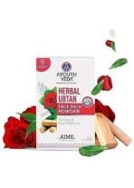 Ayouthveda Herbal Ubtan Face Pack Powder for Glowing & Rejuvenating Skin| Fights Acne, Dull Skin & Dark Spots| Makes Skin Soft & Supple (10g x 8 Sachets) (Pack of 1) - Fast UK Delivery - Image 2