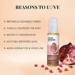 Just Herbs Ayurvedic Pomegrante Alcohol Free Facial Toner & Just Herbs Coffee Body Scrub Walnut Exfoliating Detan Face & Body Scrub for Blackheads Combo - Fast UK Delivery - Image 5