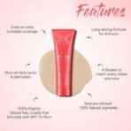 Biotique Natural Makeup Magicare All Day Liquid Full Coverage Foundation (Gypsum, 30Ml, Natural Finish), Pack Of 1 - Fast UK Delivery - Image 3