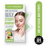 Hilary Rhoda Women One Go Facial Wax Strips|Ready-To-Use Facial Wax Strips|Face, Cheek, Upper Lip & Chin Facial Wax|With 2 Finish Wipes|20 Strips (Avocado Oil),Pack Of 1,1 Count - Fast UK Delivery - Image 3