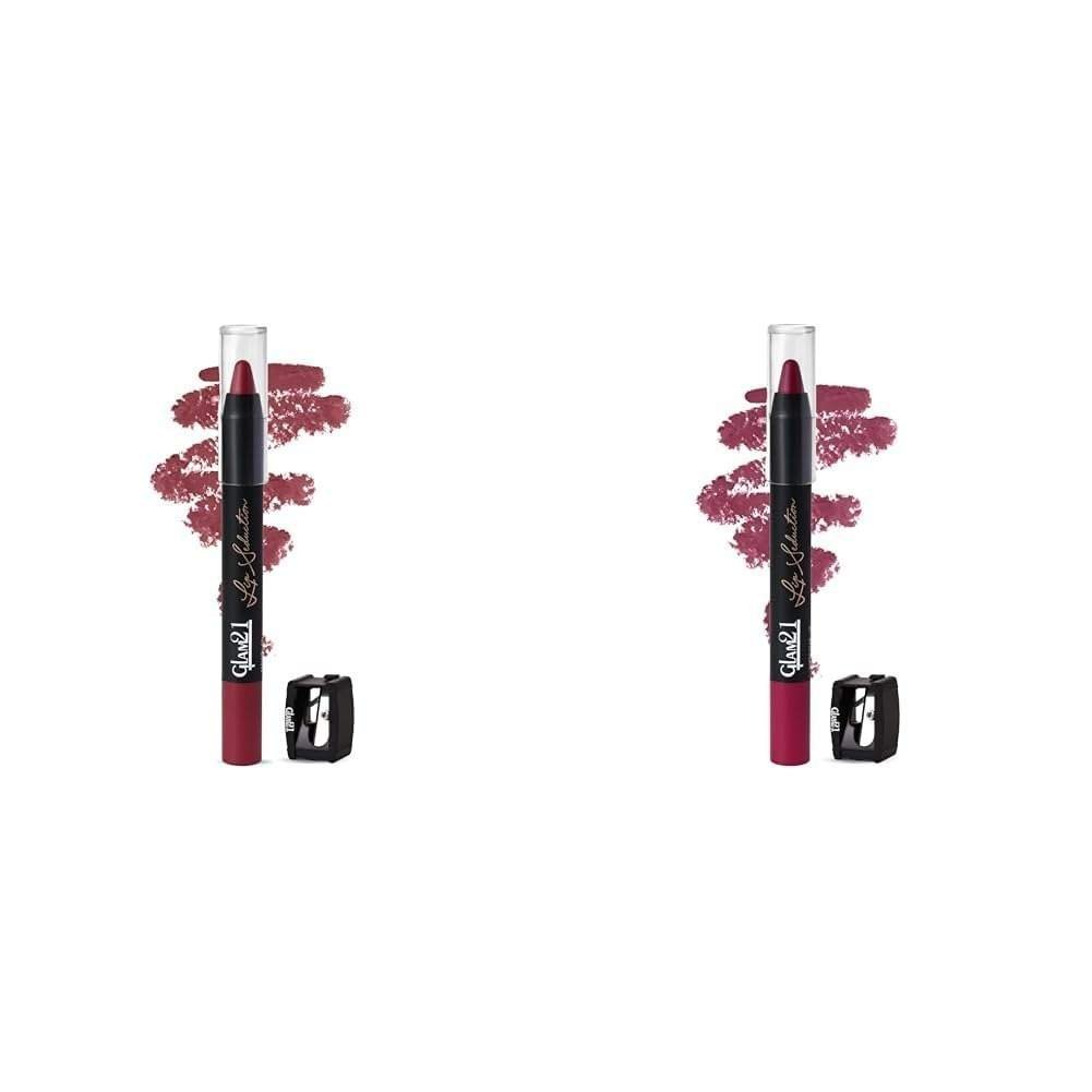 uk41YxlPO54aL-1-1.jpg Glam 21 Lip Seduction Non- Transfer Crayon Lipstick|Mauve|13 Lip Seduction Non- Transfer Crayon Lipstick| Lightweight & Longlasting|Creamy Matte Formula - 2.8gm| Super Star 19 - Fast UK Delivery - Image 1