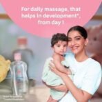 Johnson's Baby Oil with Vitamin E, Non-Sticky for easy spread and massage, 200ml - Fast UK Delivery - Image 5