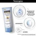 Neutrogena Ultra Sheer Sunscreen SPF 50+ | Broad Spectrum UVA/UVB | Blue light protect | No White Cast | Water resistant, Ultra light & Non sticky | Oily, Dry & Sensitive Skin | 80 g (Pack of 1) - Fast UK Delivery - Image 7