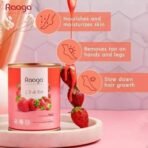 Raaga Professional Liposoluble Body Wax | Strawberry (Contains Imported Ingredient) | Dermatologically Tested, Colophony Free | For All Skin Types (800 ml) - Fast UK Delivery - Image 4