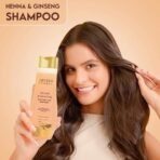 Jovees Herbal Henna & Ginseng Anti Hair Loss Shampoo | For Hair Growth & Hair Fall Control With Henna, Ginseng & Amla Extract | For All Hair Type 300ML - Fast UK Delivery - Image 4