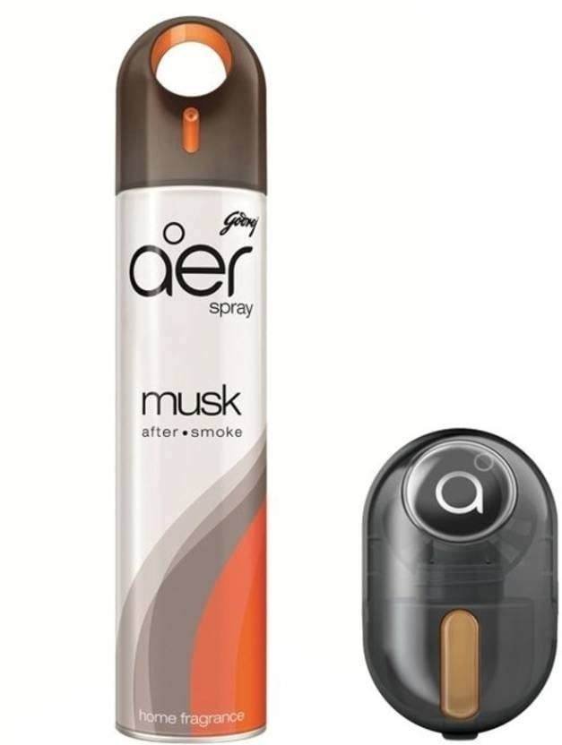 uk41ZRsTUChL-1.jpg Godrej Aer Musk Room Spray (300 ML) & Car Freshener (45 Gm) Spray, Diffuser Set (2 x 172.5 ml) - Fast UK Delivery - Image 1