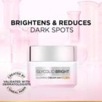 L'Oreal Paris Glycolic Bright Glowing Day Cream, Overnight Brightening Cream, Glycolic Acid in Gel-Like Cream Texture, that Visbily Minimizes Spots & Reveals Glowing skin, 15ml (Pack of 2) - Fast UK Delivery - Image 4