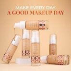 Just Herbs Serum All Skin Type Foundation For Face Makeup With SPF30+ Dewy Finish Full Coverage Waterproof(Natural) & 2 in 1 Herbal Eyeliner + Kajal - Black 0.3g Combo - Fast UK Delivery - Image 4