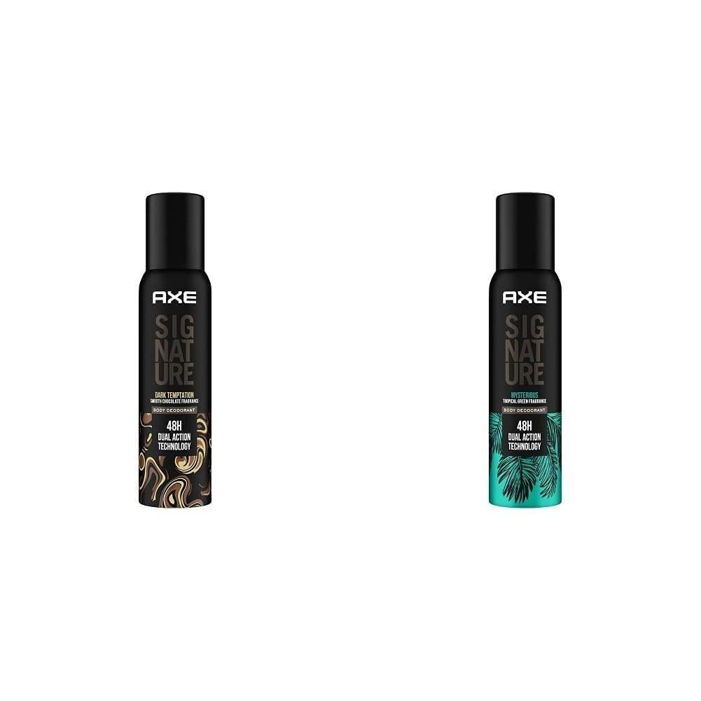 uk41ZVdpumVxL-1-1.jpg Axe Signature Dark Temptation Body Perfume, 154 ml And AXE Signature Body Perfume, Mysterious, 154ml - Fast UK Delivery - Image 1