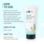 Plum Tea Tree Buildup Control Scalp Scrub | Reduces Dandruff, Exfoliates & Soothes Scalp | For All Hair Types | 100% Sulphate & Silicone-Free | 100% Vegan - Fast UK Delivery - Image 4