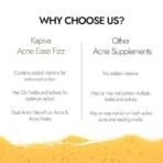 Kapiva Skin Foods Acne Ease Fizz | Reduces Acne & Acne Marks Naturally | 20 Tablets | Orange Flavour - Fast UK Delivery - Image 6