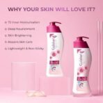 Dabur Gulabari Moisturizing Body Lotion - 400ml For Dry & Dull Skin, Made with 100% Organic Rose Oil, Dermatologically Tested and Paraben Free - Fast UK Delivery - Image 4