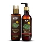 WOW Skin Science Rosemary Shampoo & Hair Oil Kit | Helps Prevent Breakage & Split Ends | Adds Shine to Dull Hair | Net Vol 450ml - Fast UK Delivery - Image 2