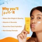 Aqualogica Glow+ Oil-Free Moisturizer with Papaya & Vitamin C| Moisturizes to Enhance Glow & Texture | Controls Excess Oil | 100g - Fast UK Delivery - Image 4