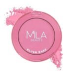 MILA Beaute Blush Babe Powder Blush | Matte Finish Long-Lasting Pigment | Easy to Blend | Non-Drying With Rosehip Oil, Jojoba Oil and Vitamin E | Shade - (Candy Pink 5g) - Fast UK Delivery - Image 2